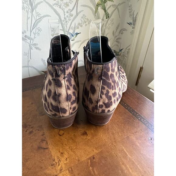 Circus Sam Edelman Womens Leopard Print Ankle Booties Boots Size 6 Multicolor - Picture 4 of 10